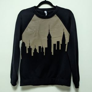 Lululemon Womens Home Stretch New York City Crewneck Sweatshirt Black